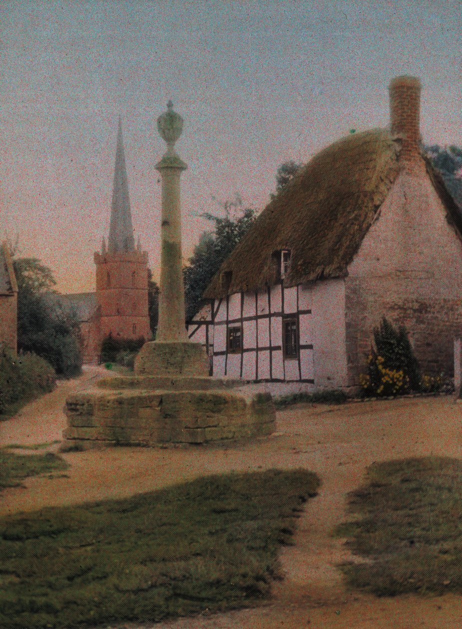 Cottage au toit de chaume (Thatched cottage) بواسطة فريدريك (المرتبط ب) بارنارد