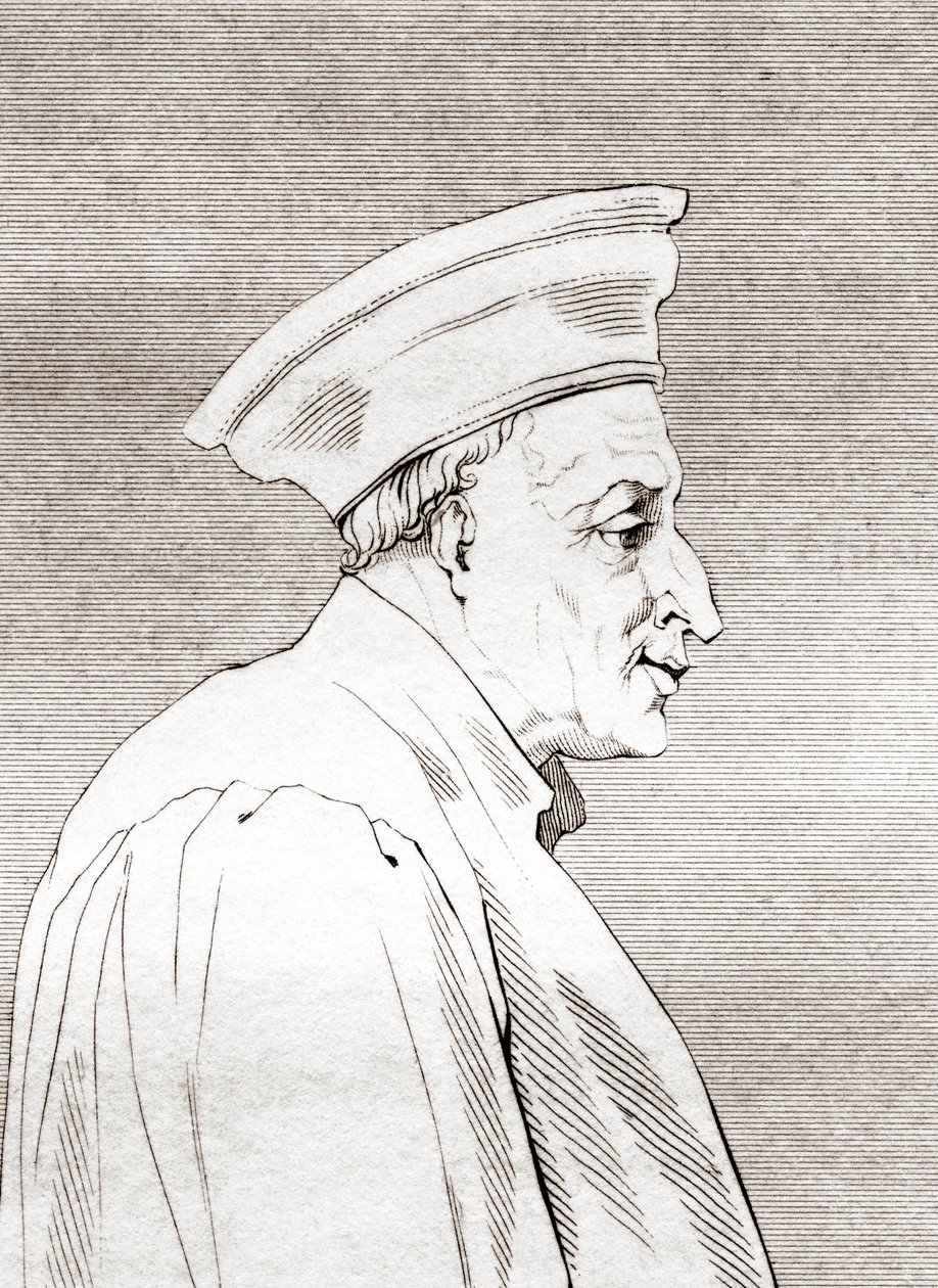 Còsimo di Giovanni degli Mèdici (1389 - 1464) ، أول سلالة ميديشي السياسية ، من المعرض التاريخي للصور واللوحات ، نُشر عام 1808 بواسطة فرديناند جورج والدمولر