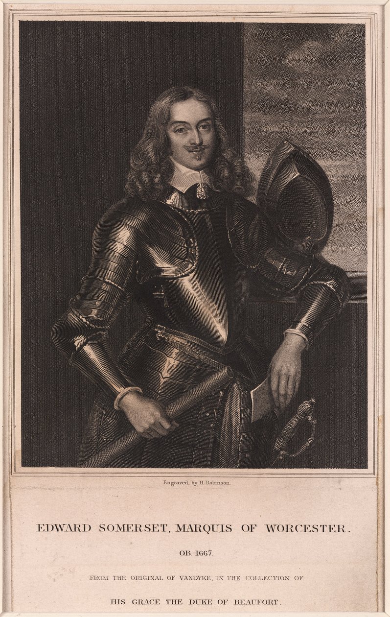Edward Somerset, Marquis of Worcester, c 1640 بواسطة فريدريك (المرتبط ب) بارنارد