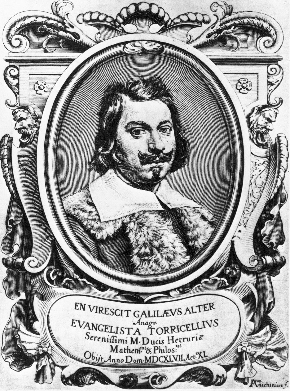 Evangelista Torricelli, Italian physicist بواسطة فرديناند جورج والدمولر