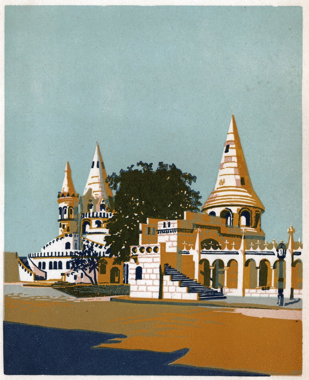 حصن الصيادين ، بودابست ، حوالي عام 1930 بواسطة . .