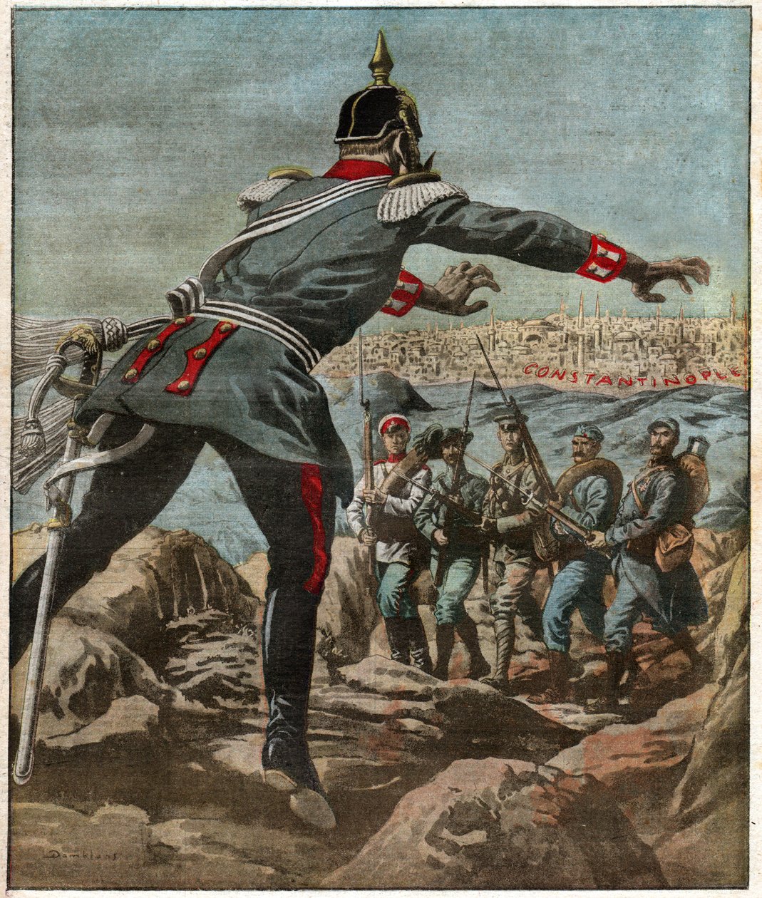 Guerre dans les Balkans. War in the Balkans. بواسطة فرديناند جورج والدمولر