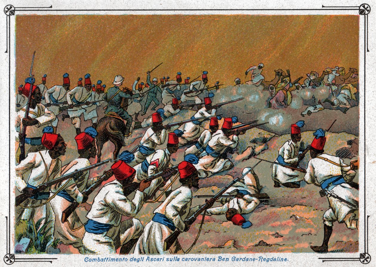 Guerre italo turque. Italo Turkish war. بواسطة فرديناند جورج والدمولر