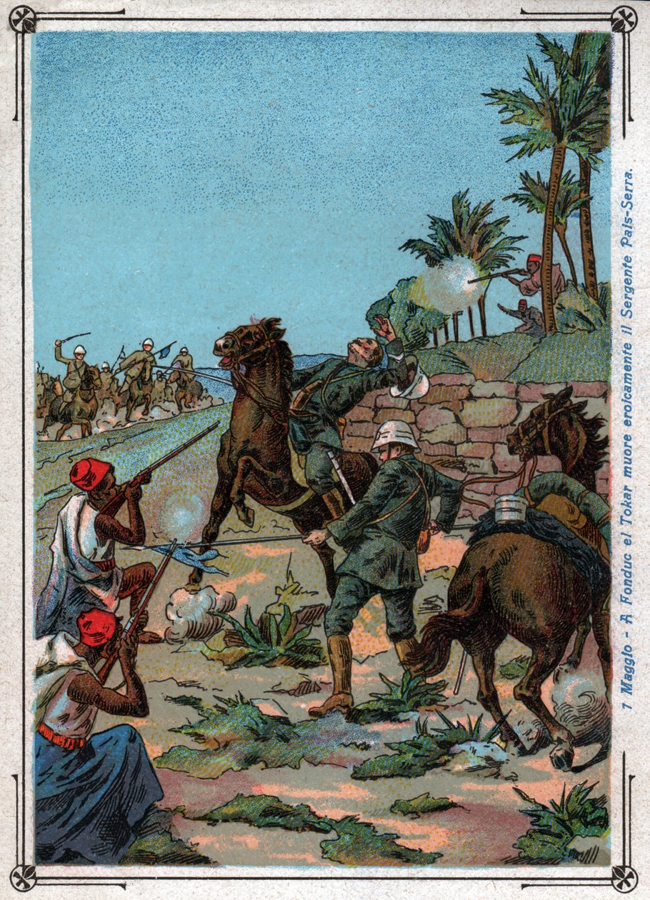 Guerre italo turque. Italo Turkish war. بواسطة فرديناند جورج والدمولر