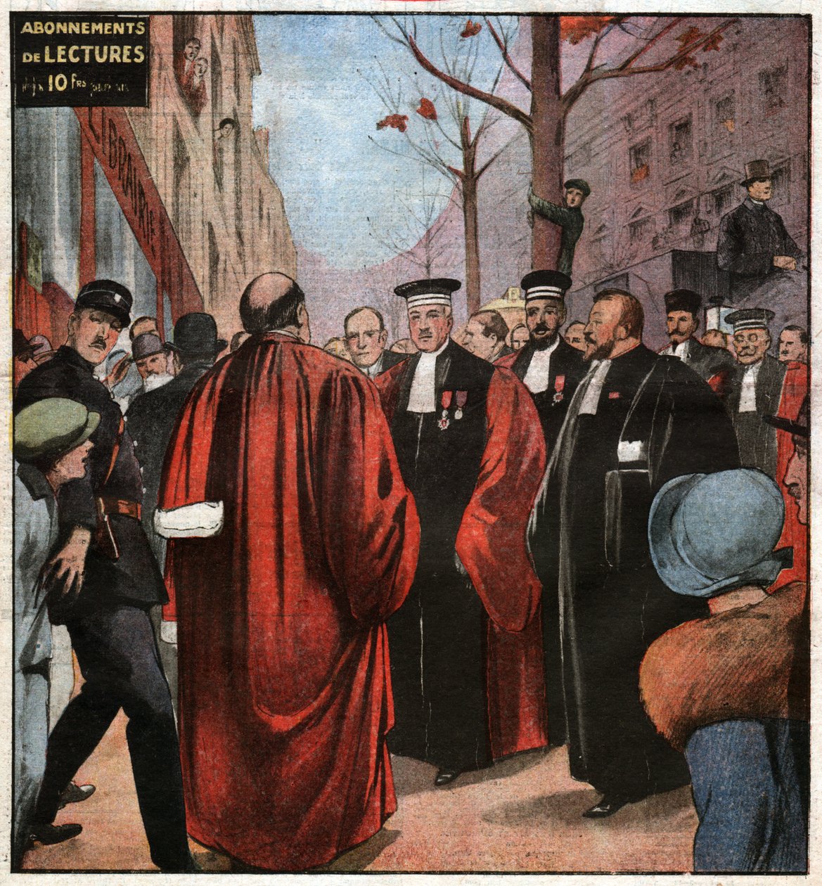 Juges dans la rue a Paris. Judges in a street of Paris. بواسطة ريتشارد (بعد) داد