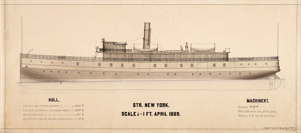 خطط نيويورك (Steamship: 1889) بواسطة . .