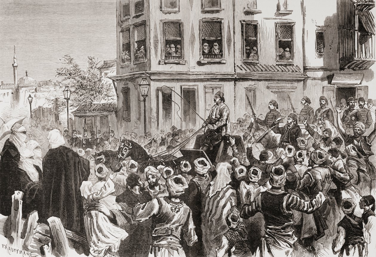 عاد عثمان باشا إلى القسطنطينية عام 1878 بواسطة . .