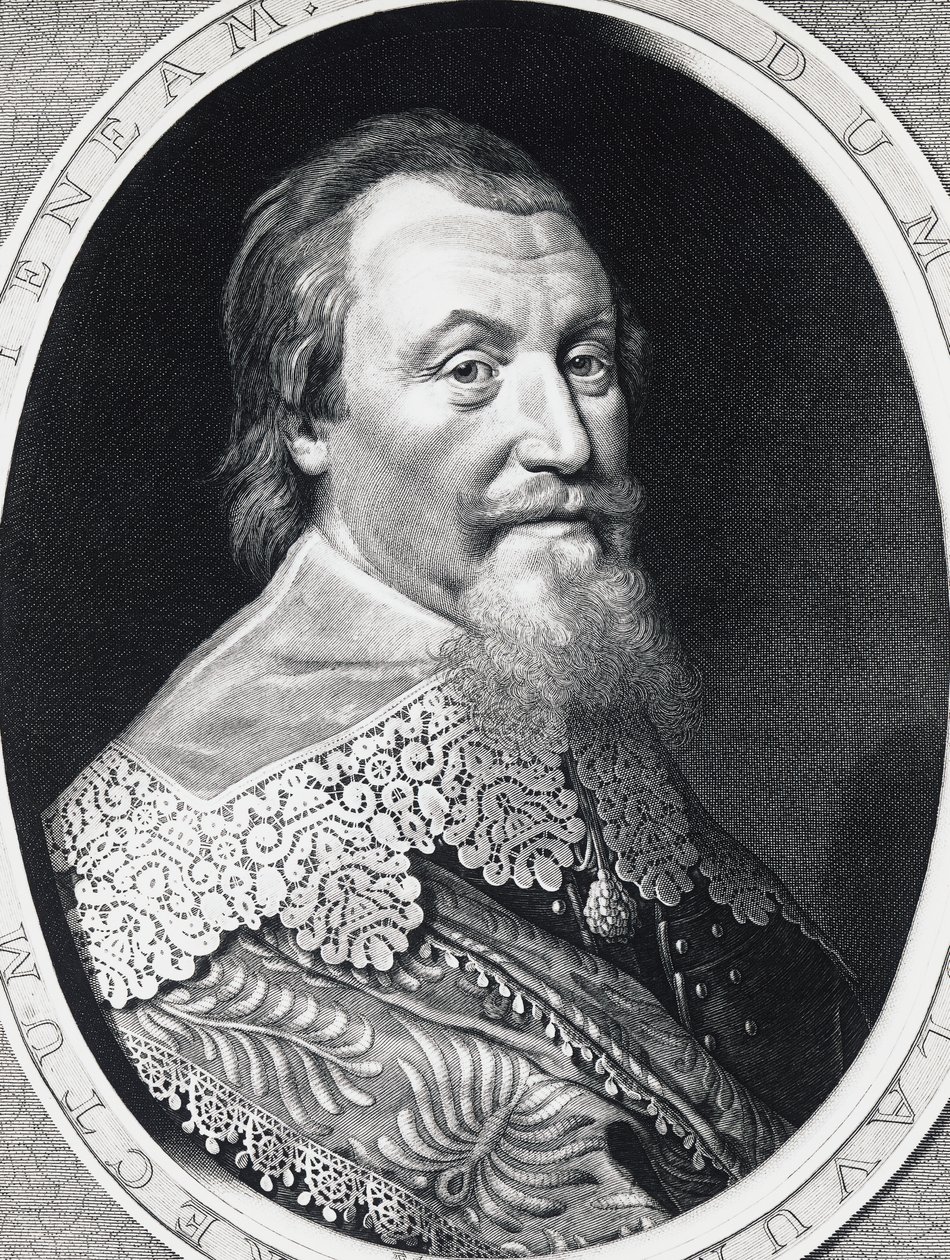 صورة لأكسيل غوستافسون أوكسنستيرنا (1583-1654) ، اللورد السامي المستشار للسويد ، نقش بواسطة سيفيريني سيفيريني