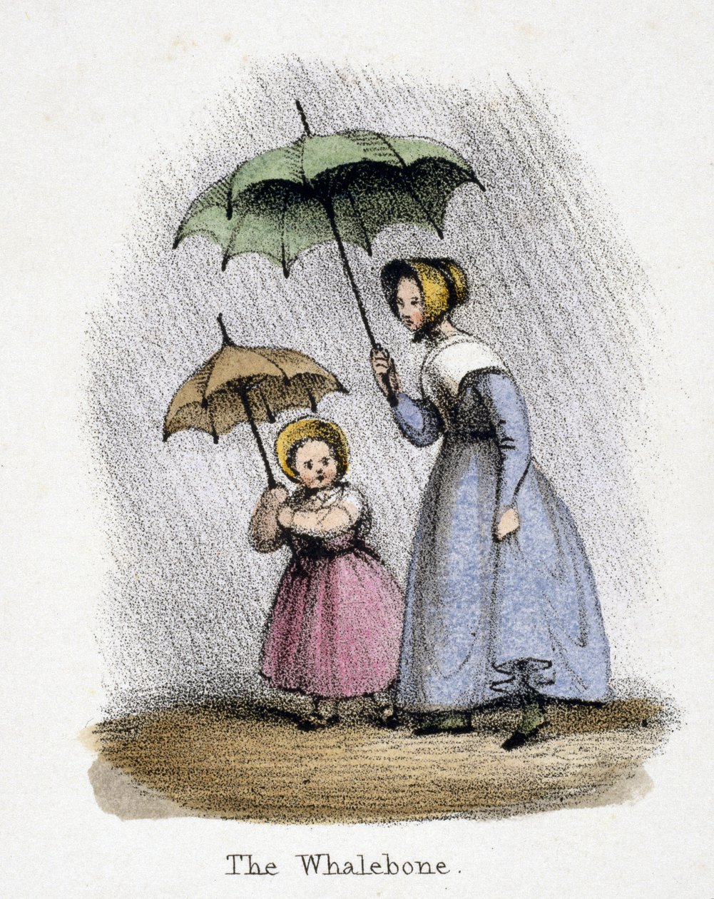 Raining, c 1845 بواسطة فريدريك (المرتبط ب) بارنارد
