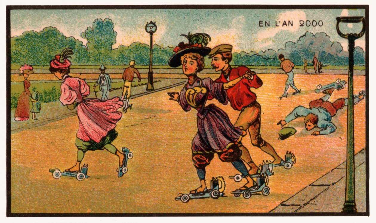 الزلاجات الدوارة ، حوالي عام 1910 بواسطة . .