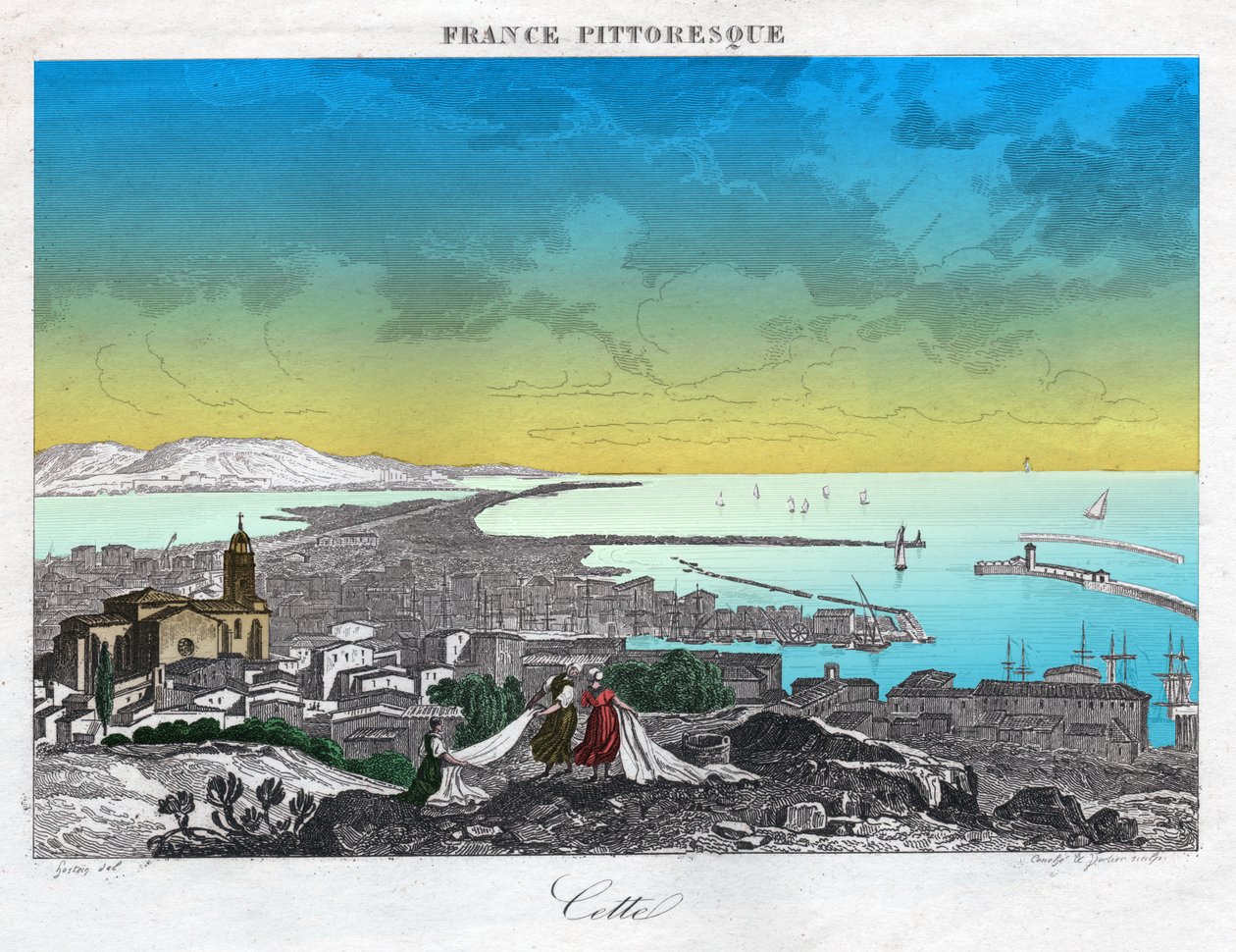 سبعة ، حوالي 1850 (نقش) بواسطة . .