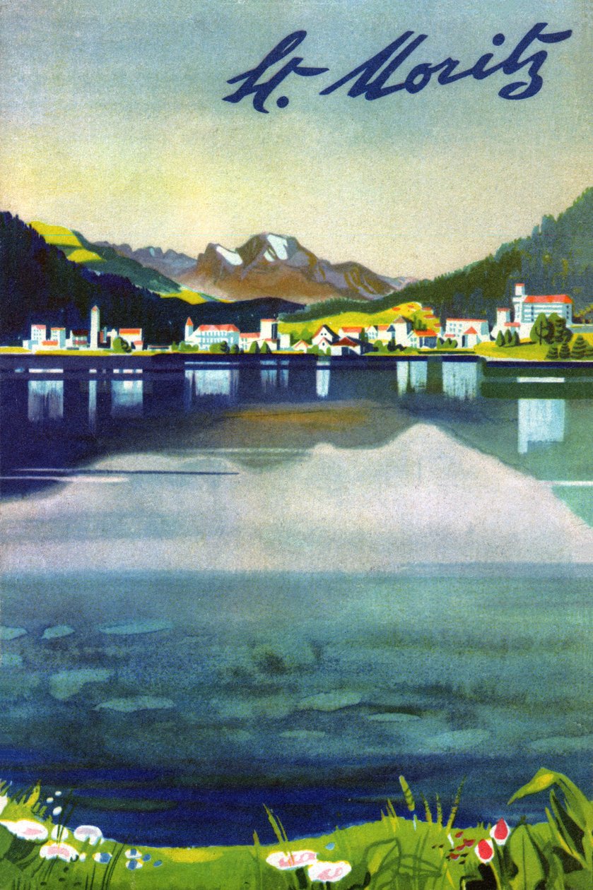 سانت موريتز ، حوالي عام 1930 بواسطة . .