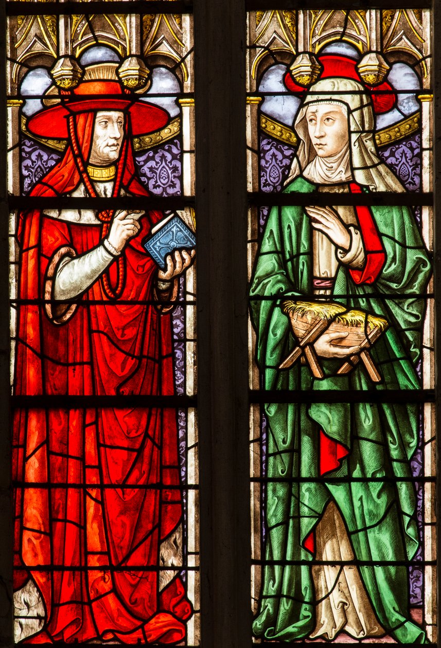 نافذة من الزجاج الملون لكاتدرائية Saint Etienne de Sens بواسطة . .