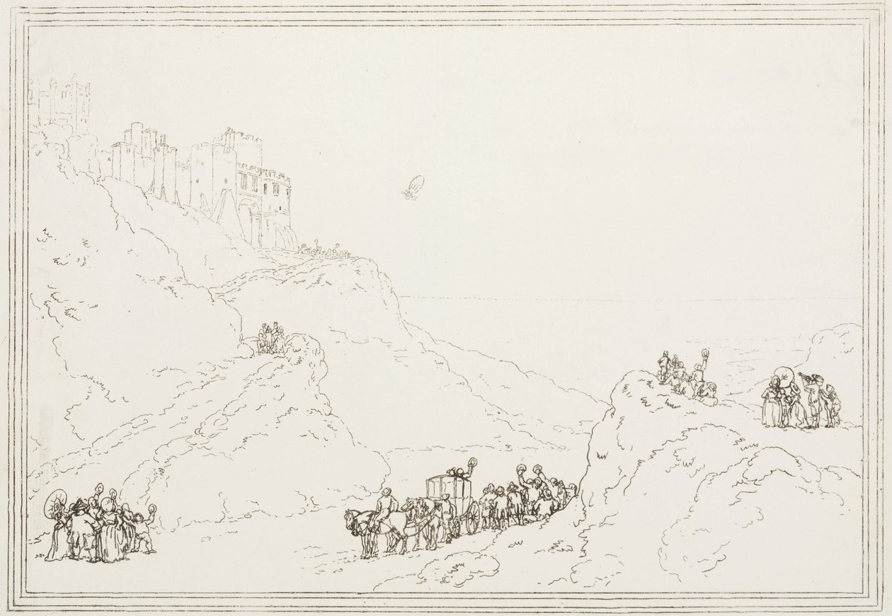 The first Channel crossing by balloon, 7 January 1785 بواسطة فريدريك (المرتبط ب) بارنارد