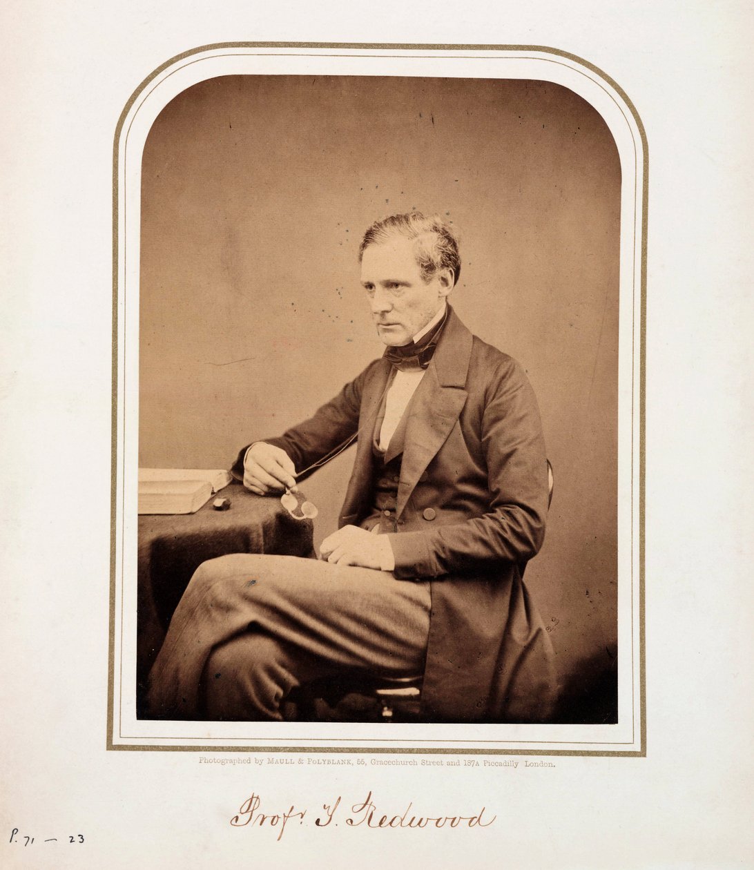 Theophilus Redwood, Welsh chemist بواسطة فرديناند جورج والدمولر
