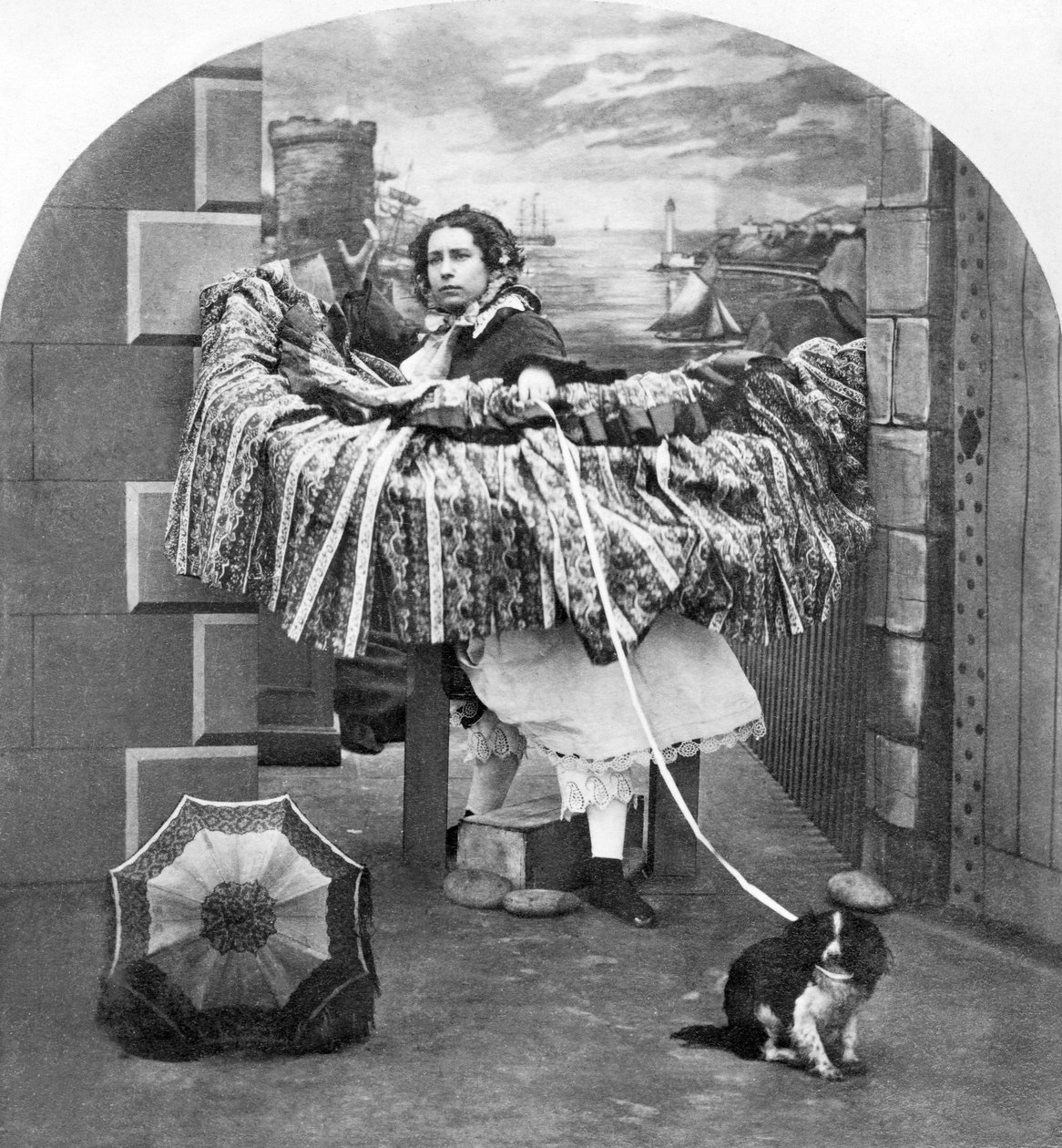 United Kingdom : Stereoscope Entitled A Stylish Affair, c1860 بواسطة فرديناند جورج والدمولر