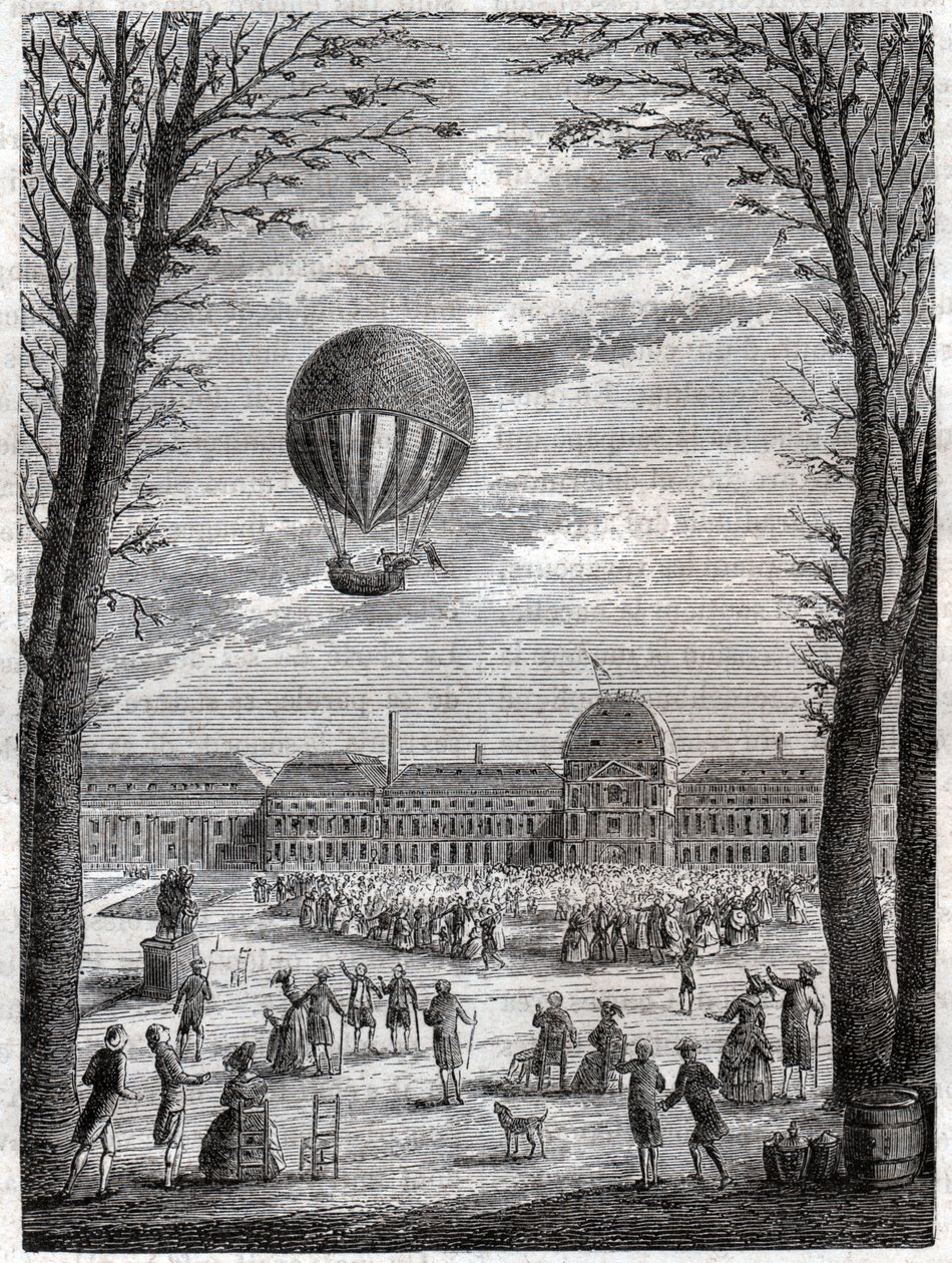Vol de ballon. Balloon flight. بواسطة فريدريك (المرتبط ب) بارنارد