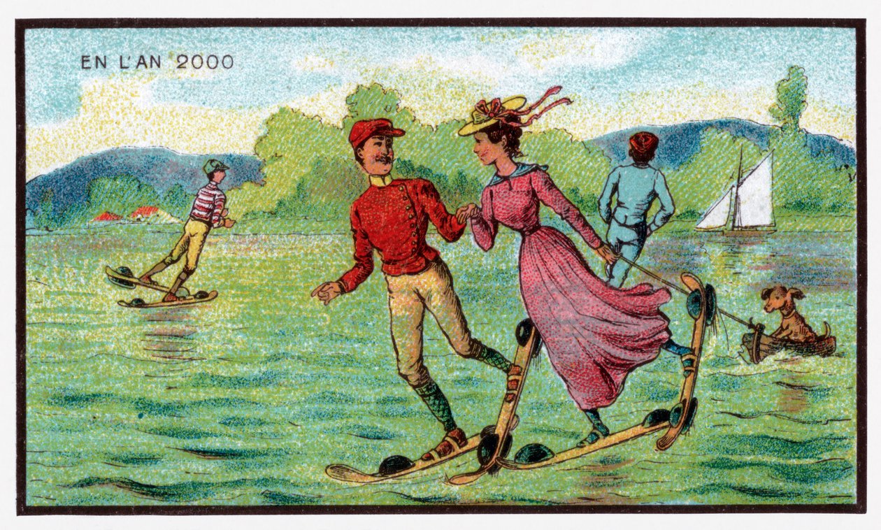 الزلاجات المائية ، حوالي 1910 بواسطة . .
