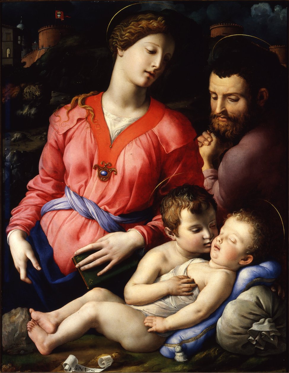 العائلة المقدسة Panciatichi أو Madonna Panciatichi بواسطة برونزينو