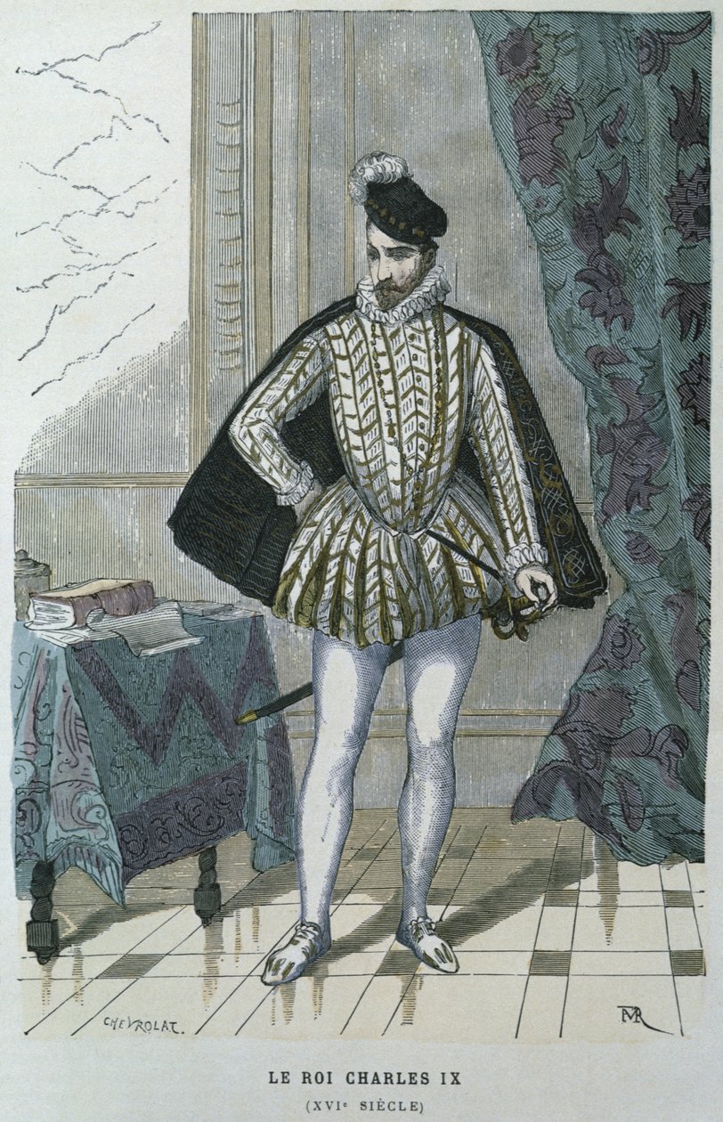 الملك تشارلز التاسع ملك فرنسا (1550-1574) ، ج .1565 ، منقوش بواسطة Chevrolat بواسطة بعد Chevignard