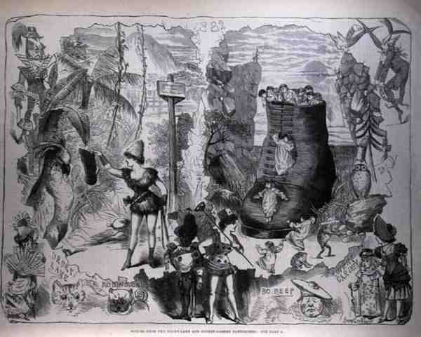 مشاهد من دروري لين وكوفنت جاردن بانتومينز ، من أخبار لندن المصورة ، 7 يناير 1882 بواسطة بعد جورج كروكشانك