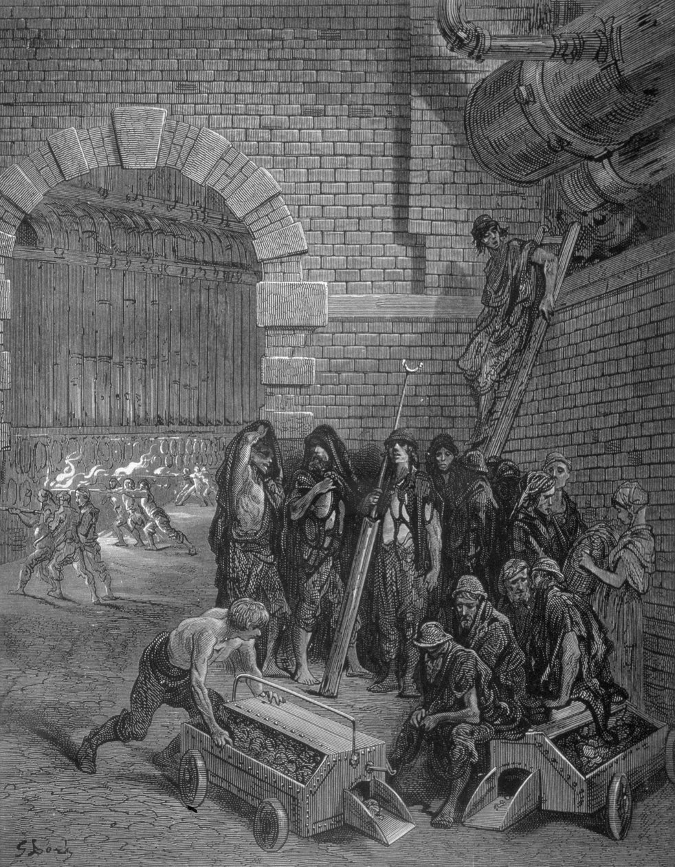 Lambeth Gasworks ، من لندن ، رحلة حج ، كتبها ويليام بلانشارد جيرولد (1826-1884) ، حانة. 1872 بواسطة غوستاف بعد دوري