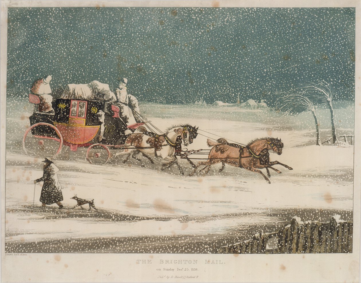 بريد برايتون ، 1836 بواسطة بعد هنري توماس ألكين