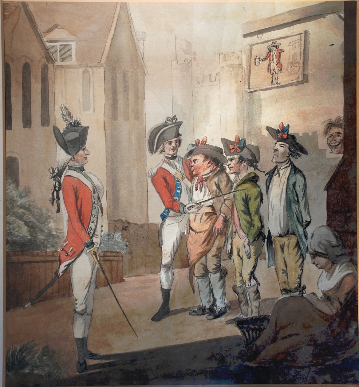 الجيش البريطاني ، حزب التجنيد البريطاني ، 1780 بواسطة بعد هنري ويليام بنبري