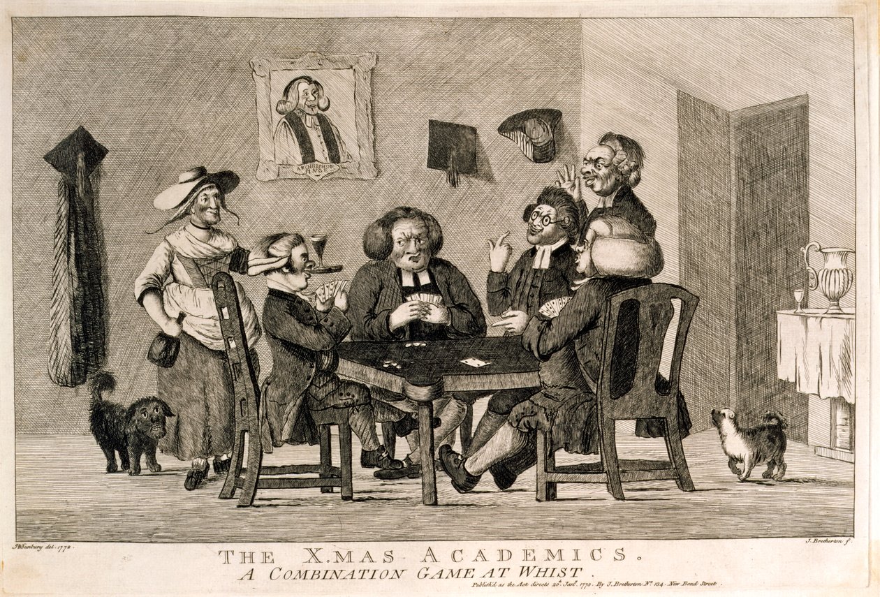 الأكاديميون X.mas لعبة مركبة في Whist ، 1773 بواسطة بعد هنري ويليام بنبري