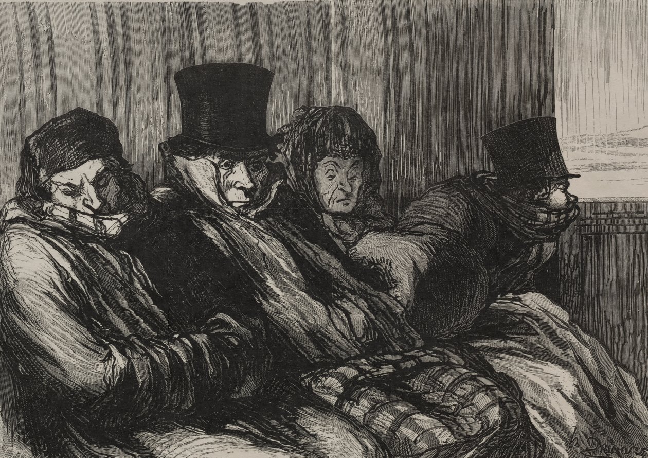 السكك الحديدية: قطار المتعة: عشر درجات من الملل وسوء الحالة المزاجية بواسطة بعد Honoré Daumier