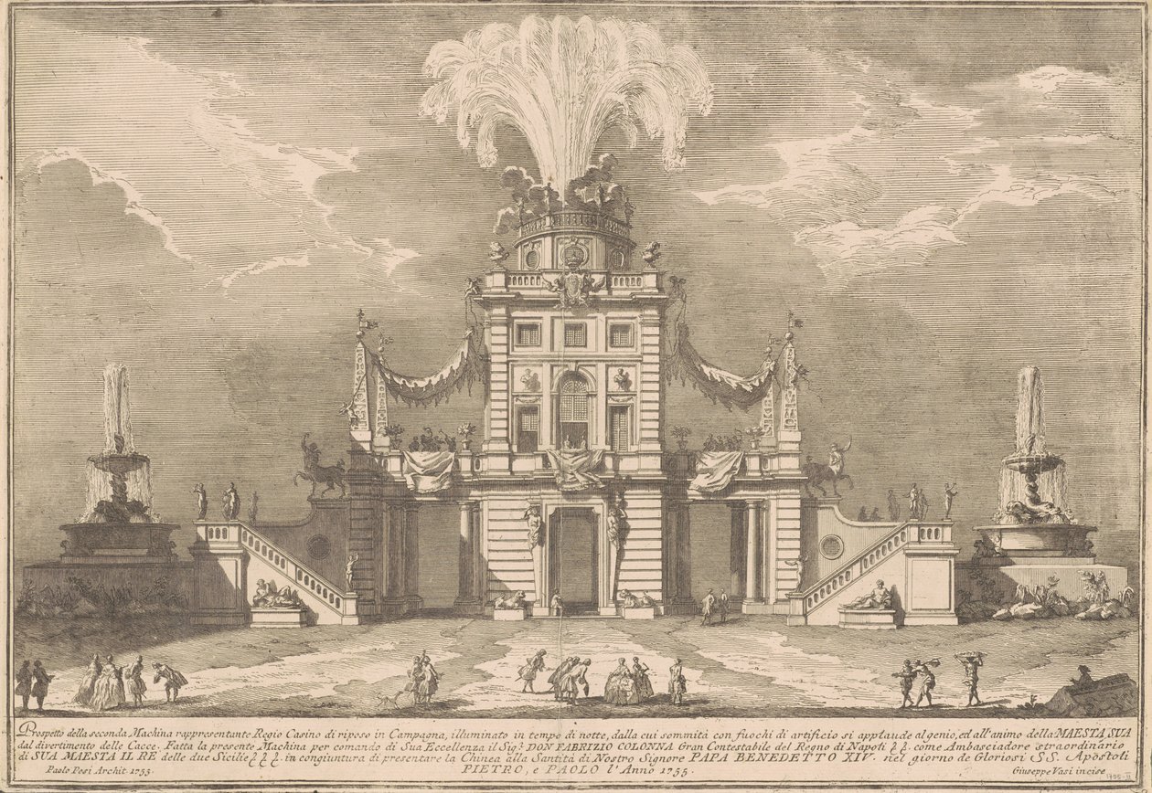 The Seconda Macchina للصين عام 1755: نزل صيد ملكي بواسطة بعد باولو بوسي جوزيبي فاسي