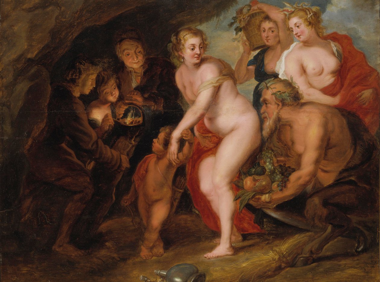 بدون سيريس وباخوس فينوس سيجمد ، c.1650 (زيت على خشب البلوط) بواسطة بعد بيتر بول روبنز