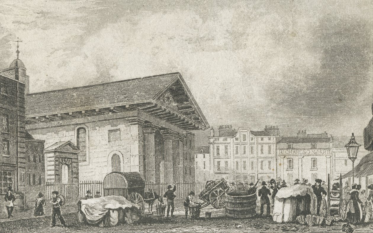 سانت بولز كوفنت جاردن ، c.1810 بواسطة توماس هوسمر بعد الراعي