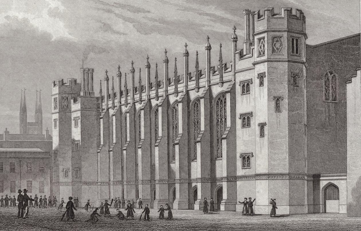 القاعة الجديدة ، مستشفى Christs ، 1828 بواسطة توماس هوسمر بعد الراعي
