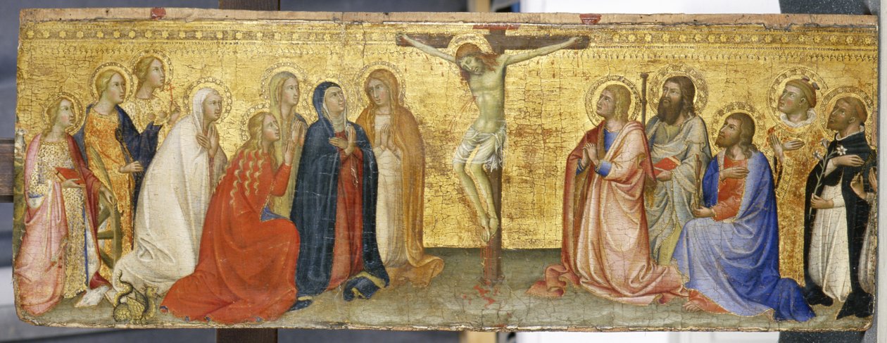 المسيح على الصليب مع Mary Magdalene وقديسين آخرين ، ج 1360 (درجة حرارة على خشب الحور) بواسطة لذلك مانفريدي دي باتيلوري بارتولو دي فريدي
