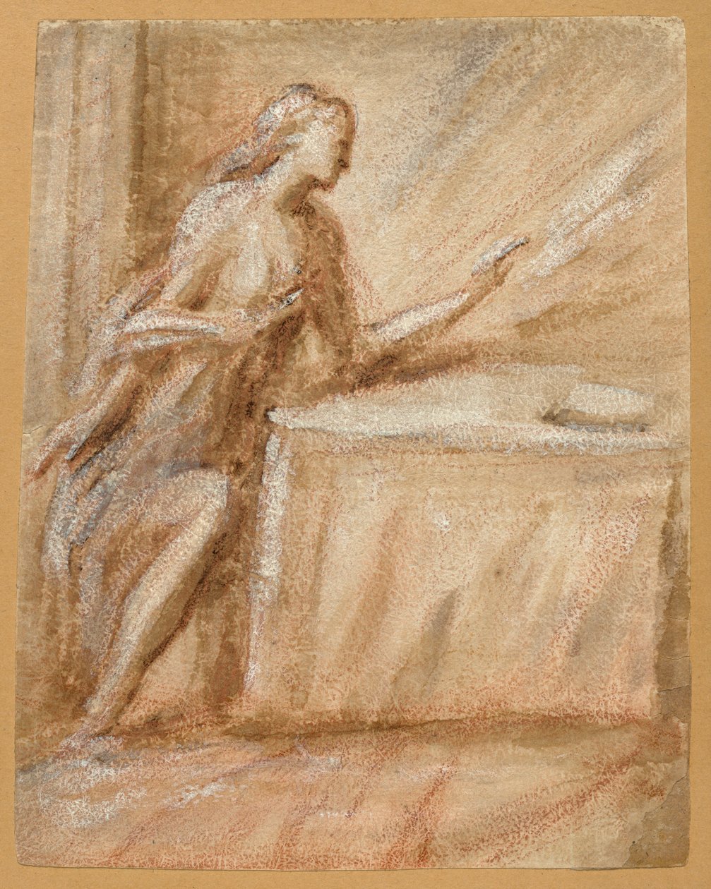 دراسة العذراء للبشارة بواسطة تسمى Schiavone Andrea Meldolla