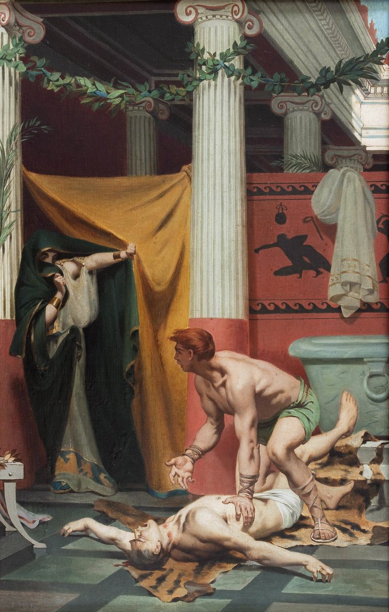 The Death of the Emperor Commodus بواسطة Kosma Sergeevich Petrov Vodkin