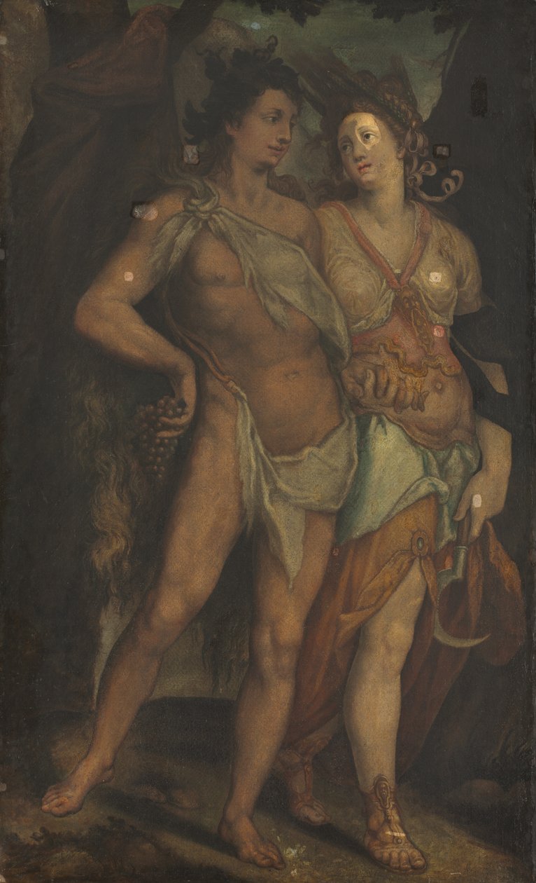 سيريس وباخوس بواسطة نسخ بعد Bartholomaeus Spranger