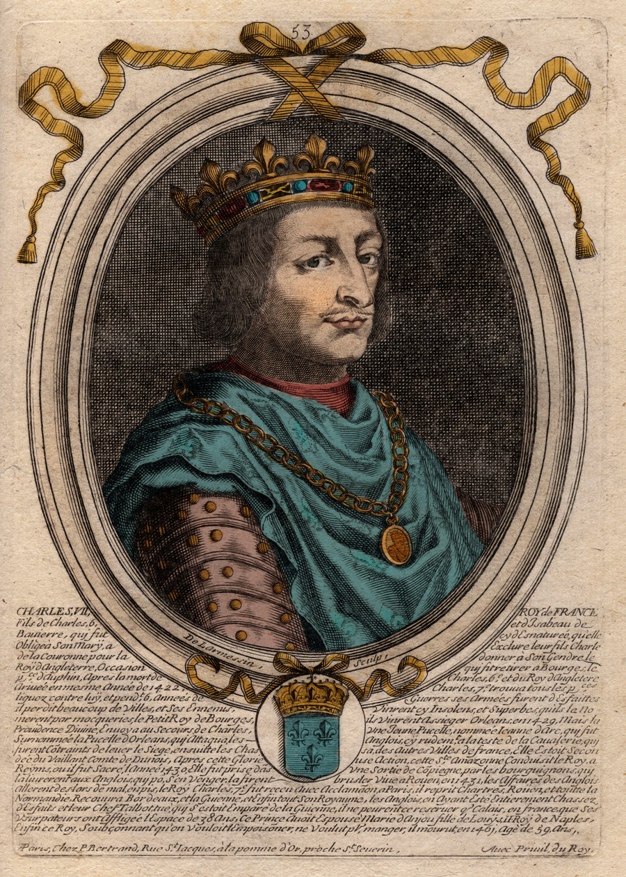 صورة شخصية لتشارلز السابع (1403-1461) ملك فرنسا - تشارلز السابع (1403-1461) ملك فرنسا بواسطة دي لارميسين
