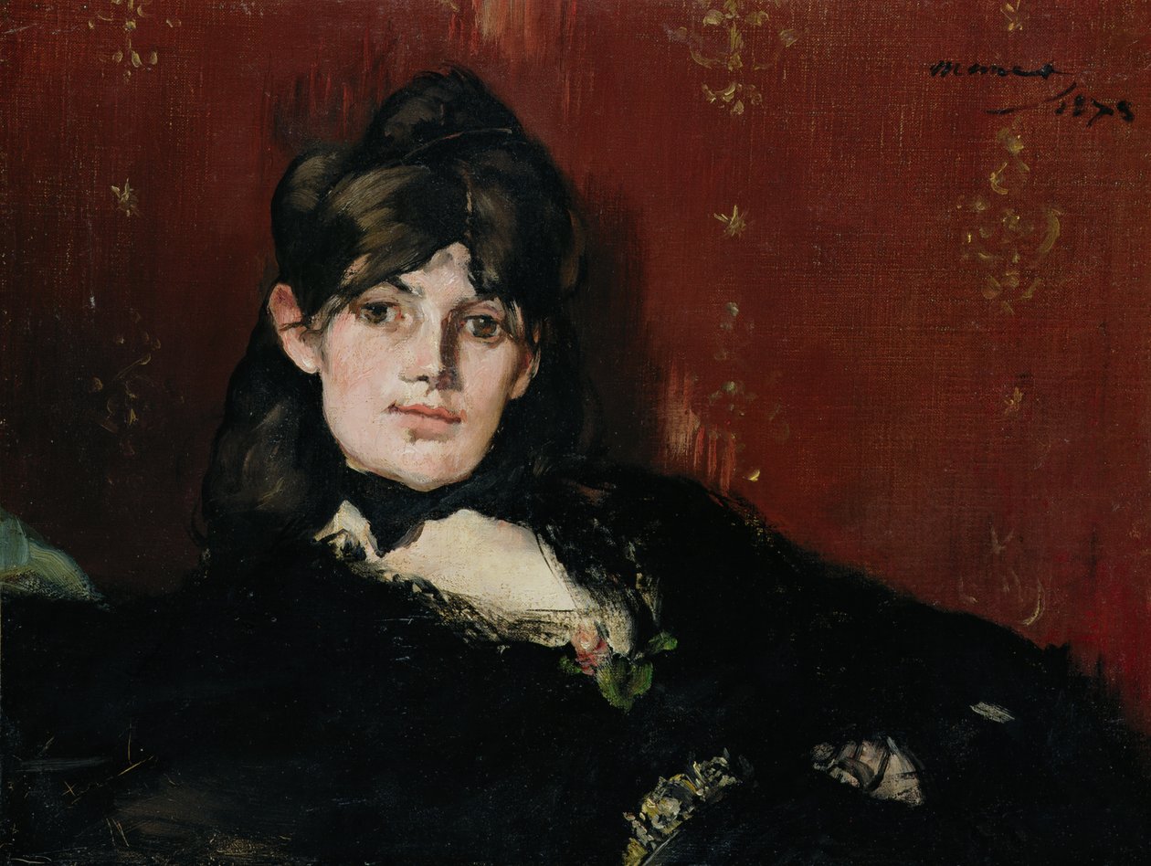 Berthe Morisot (1841-1895) مستلق ، 1873 بواسطة إدوارد مانيه