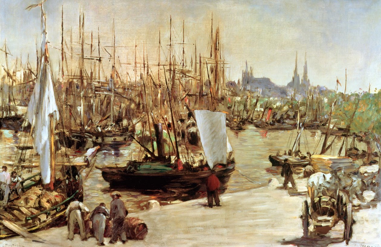ميناء بوردو ، 1871 بواسطة إدوارد مانيه