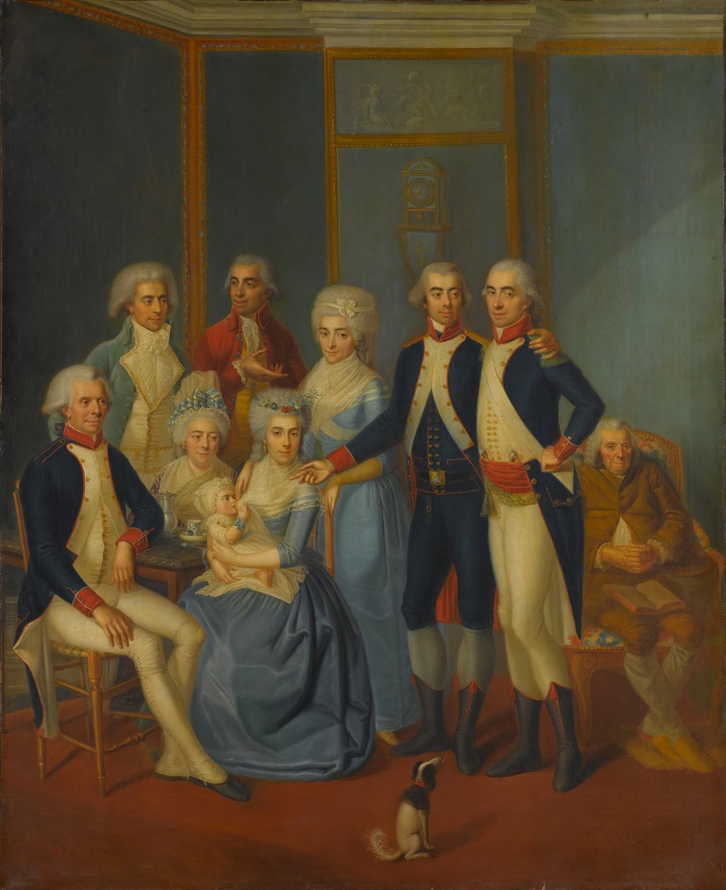صورة لعائلة عسكرية ، كاليفورنيا. 1789-90. بواسطة رسام أوائل القرن التاسع عشر.