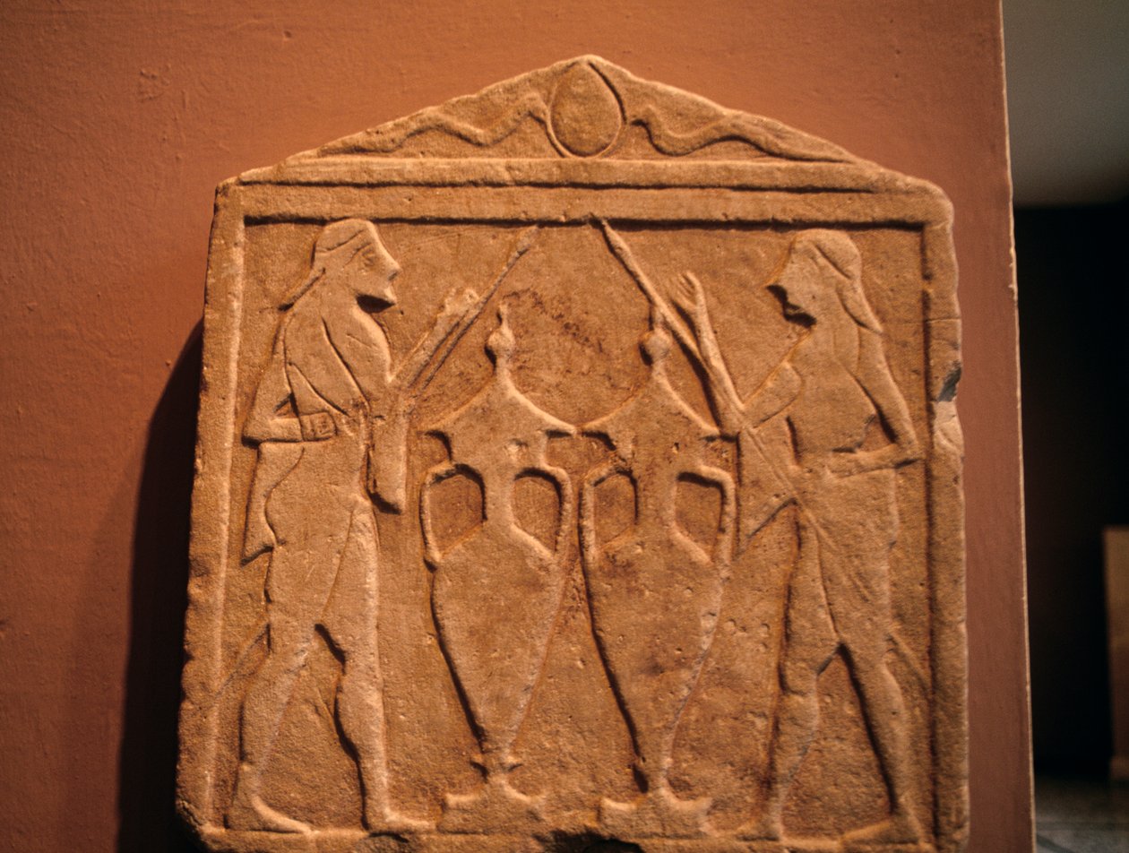 Relief depicting Kastor and Polydeukes, from Sparta, Greece, Greek civilization بواسطة غير معروف غير معروف