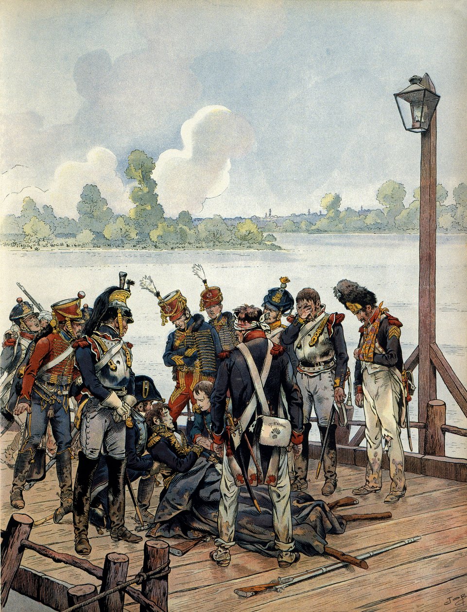 وفاة ماريشال جان لانز (1769-1809) ، 31 مايو بواسطة اسم مستعار لـ Onfray de Breville Jacques Job