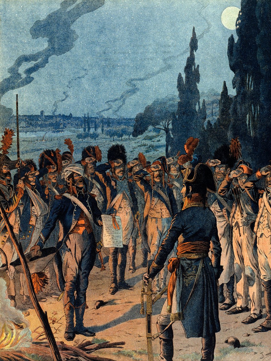 الحملة الإيطالية: مساء معركة لودي يوم 10 مايو بواسطة اسم مستعار لـ Onfray de Breville Jacques Job
