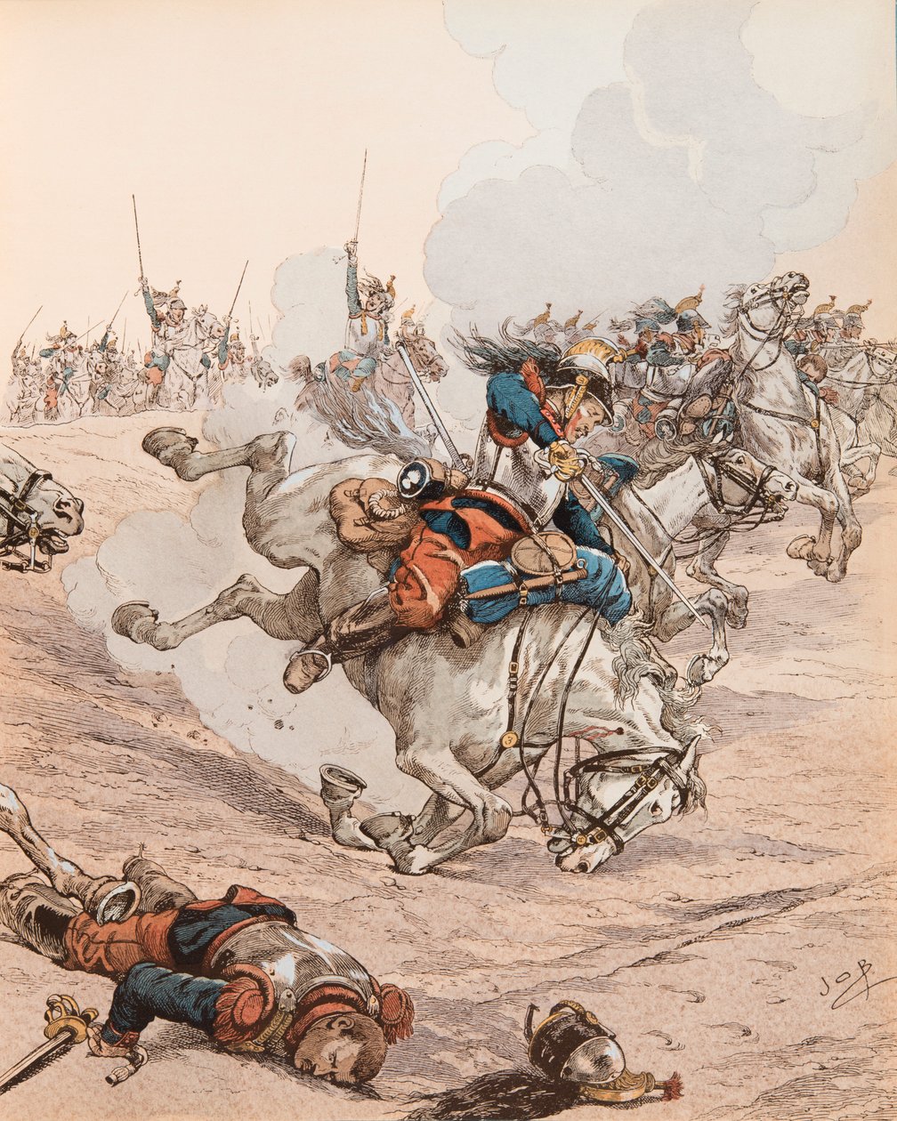 جاك ماري غاستون أونفروي دي بريفيل dit JOB (1858-1931) - المسؤول عن البوارج في معركة Reichshoffen (أو Fréeschwiller Woerth) في عام 1870 ، مجموعة خاصة بواسطة اسم مستعار لـ Onfray de Breville Jacques Job