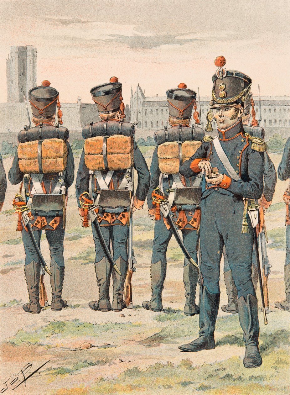 جاك ماري جاستون Onfroy de Breville dit JOB (1858-1931) - احتجزت القوات الفرنسية في جميع الأوقات: Pied Artillery (1812) ، Private Collection بواسطة اسم مستعار لـ Onfray de Breville Jacques Job