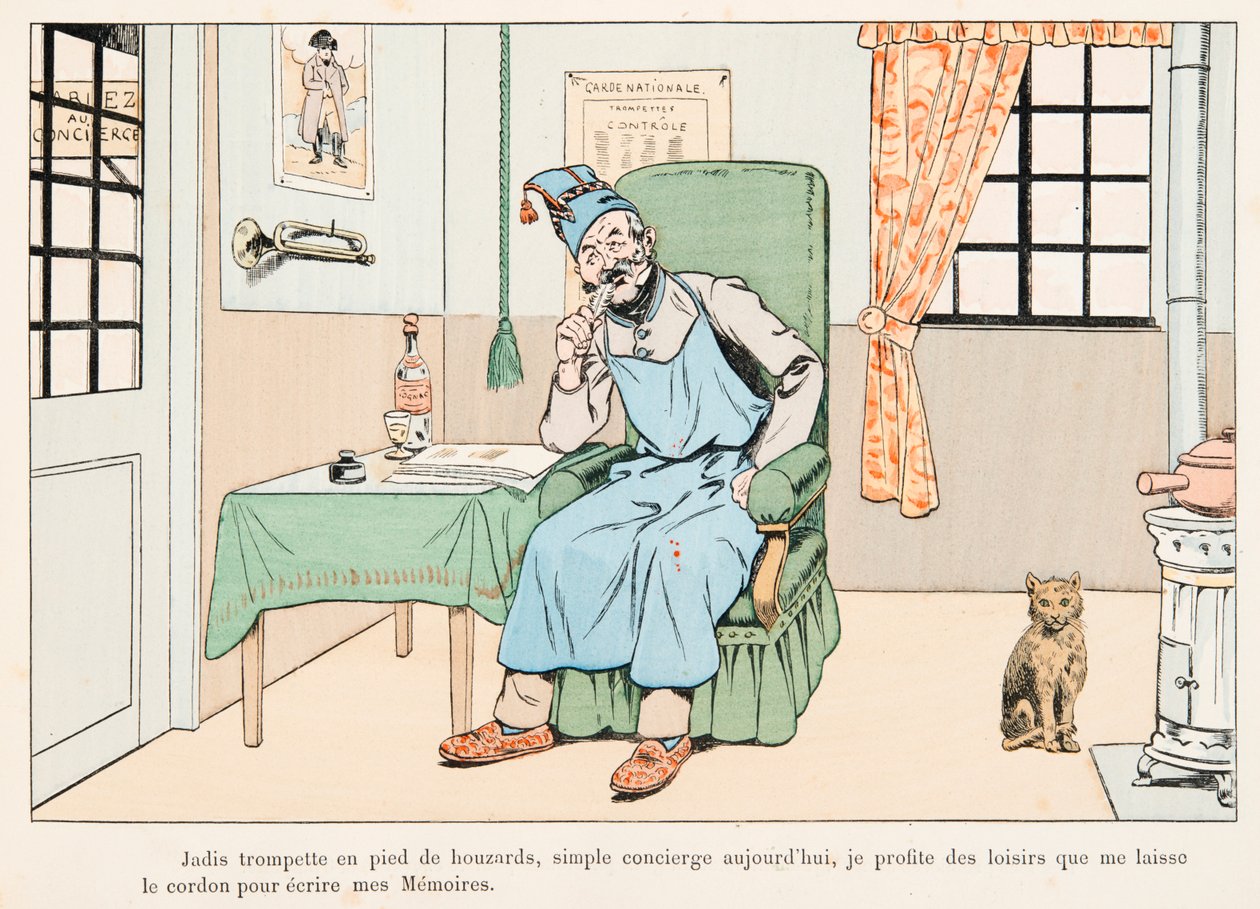 Jacques Marie Gaston Onfroy de Breville dit JOB (1858-1931) - Half Balance Writing Memories, Private Collection بواسطة اسم مستعار لـ Onfray de Breville Jacques Job