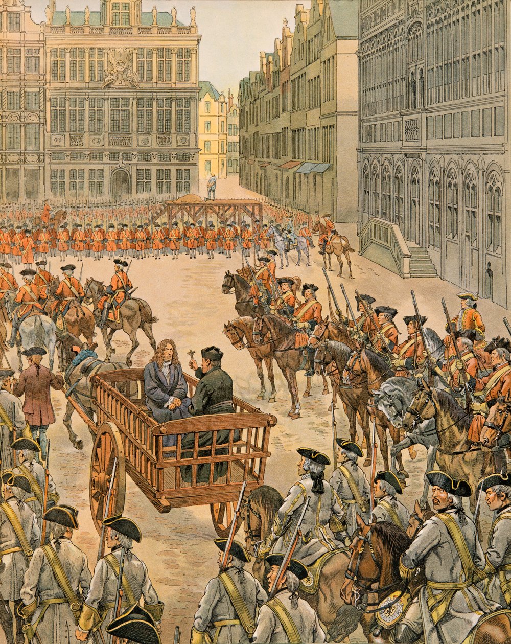 جاك ماري جاستون Onfroy de Breville dit JOB (1858-1931) - تاريخ بلجيكا: Francois Annessens (1660 - 1719) ، عميد التيجان الأربعة ورئيس مصنع مستشفى Saint John ، يتهم بأنه محرض على المشاغبين في 1717 وديسمبر بواسطة اسم مستعار لـ Onfray de Breville Jacques Job