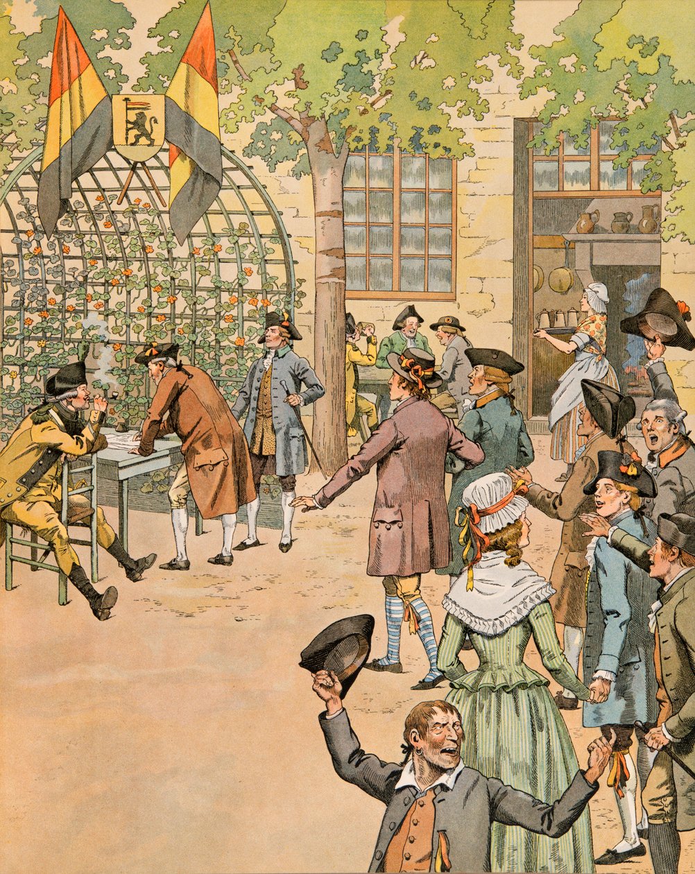 Jacques Marie Gaston Onfroy de Breville dit JOB (1858-1931) - History of Belgium: Enrolement des volunteers pour l
